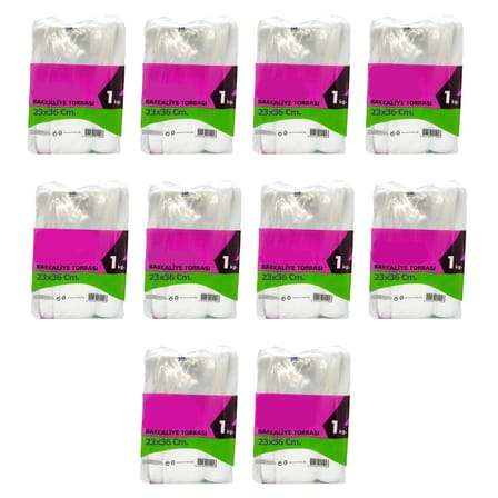 Omeyva Şeffaf Naylon Bakkaliye Torbası Poşeti 3 Kg.lık 25x42 Cm. - 10 Kg. - Ort. 1400 Adet - 10 Paket