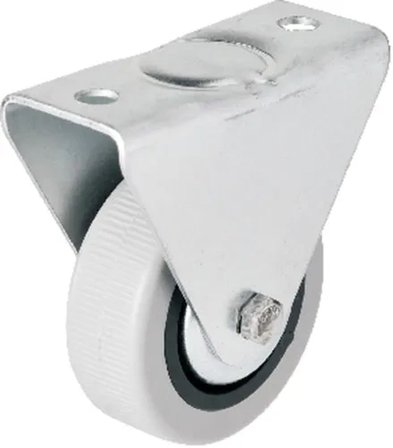 Hts 106 - 50 Mm Sabit Kapaklı Gri Pvc Teker