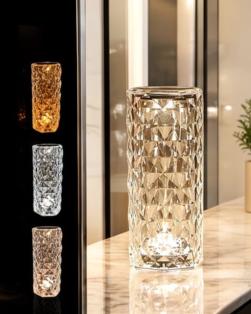 Dokunmatik Gece Lambası Kristal Tasarım