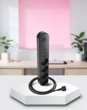 Çoklu Priz 4 Priz 3 Usb Girişli