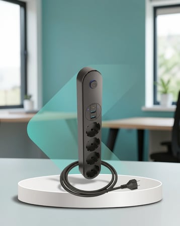 Çoklu Priz 4 Schuko + 2 Usb + 1