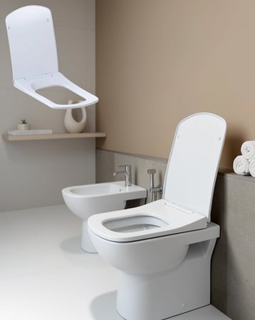 Sessiz Kapanan Klozet Kapağı Slim Tasarım