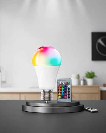 Rgb Led Ampul E27 10W Ayarlanabilir Parlaklık