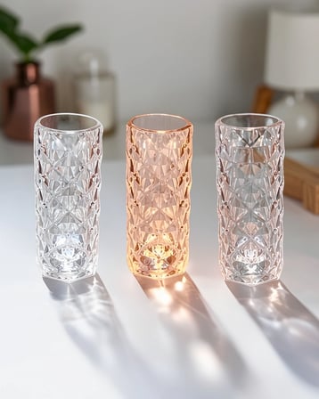 Gece Lambası Dokunmatik Şarjlı Rgb Kristal