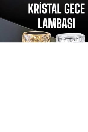 Gece Lambası Dokunmatik Şarjlı Rgb Kristal