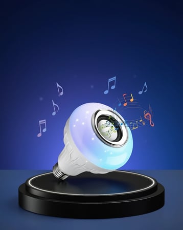 Akıllı Led Ampul E27 Hoparlörlü