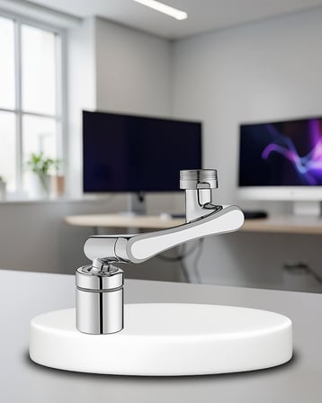 Esnek 1080° Üç Eklemli Hareketli Su Modlu Musluk Başlığı