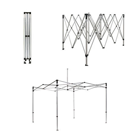 YekOutdoor Profesyonel 3x3 Otomatik Gazebo Çardak İskeleti