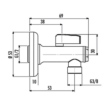 Creavit Ara Musluk Filtreli 1/2-3/8 (Kumlu) - FA002