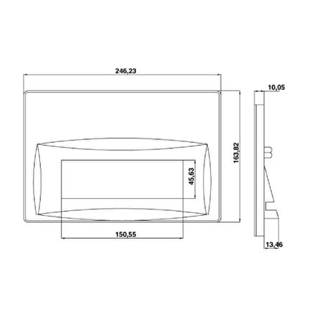 Creavit Ore Parlak Krom Kumanda Paneli - GP3004.00