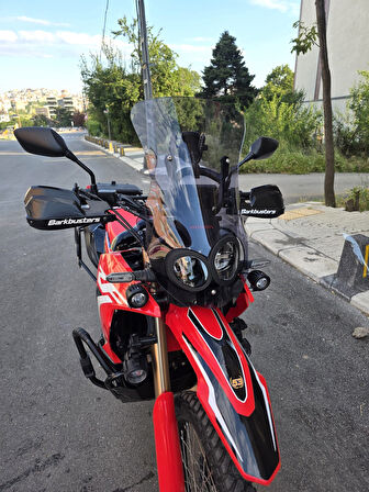 MOTOCAM Honda CRF 250 Rally Siperlik Ön Cam 2017-2025 Model 56cm Füme Renkli 4mm