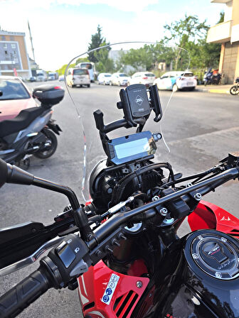 MOTOCAM Honda CRF 250 Rally Siperlik Ön Cam 2017-2025 Model 56cm Şeffaf Renkli 4mm