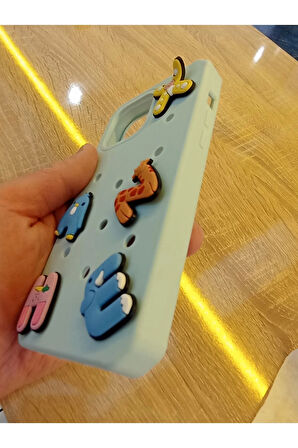 İPhone 15 Pro Max Uyumlu Crocks Kapak Telefonu Tam Saran Darbe Korumalı Telefon Kılıfı