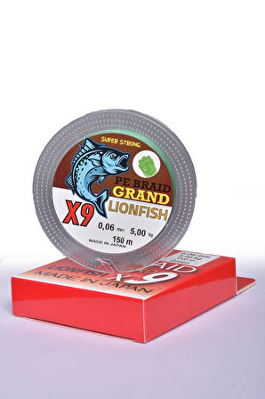 Lıonfısh X9 Braıd Grand 150 Mt Örgü Ip Yeşil  Süper Kalite