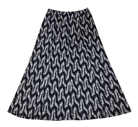 KADIN BELİ LASTİKLİ DESENLİ BALIK ETEK