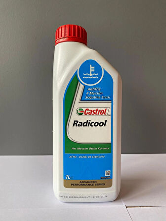 Castrol Radicool İnorganik Mavi Renkli 1 Litre Antifriz (07/2025 Üretim)