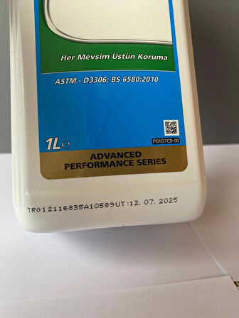 Castrol Radicool İnorganik Mavi Renkli 1 Litre Antifriz (07/2025 Üretim)