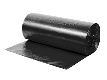 Endüstriyel Jumbo Boy Siyah Çöp Torbası Poşeti - 700 Gr. - 90 Litre - 80 x 110 Cm / 10 Adetlik Rulo