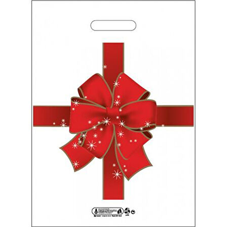ArmaPlus Takviyeli Kalın Baskılı Beyaz Çanta Poşet Torba - 3 No - 33x45 Cm. - 50 Adetlik 3 Paket
