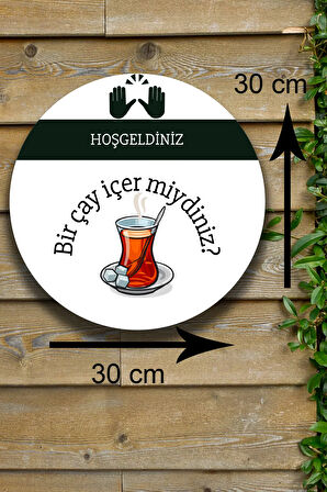 Cafe, Restoran, Çay Ocağı Duvar, Kapı Tablo Süs Modelleri, Ahşap Dekoratif Şık Duvar Dekorasyonu