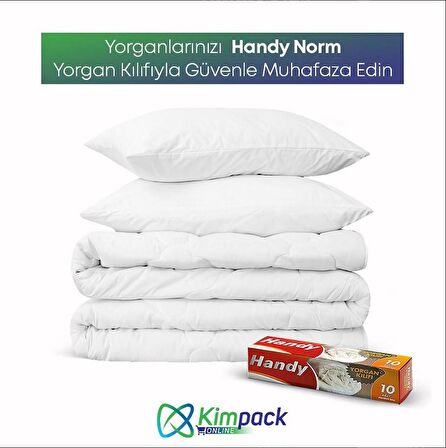 Handy Vakumsuz Şeffaf Yorgan Yastık Battaniye Nevresim Kılıfı Poşeti Torbası - 10 Adetlik 5 Kutu