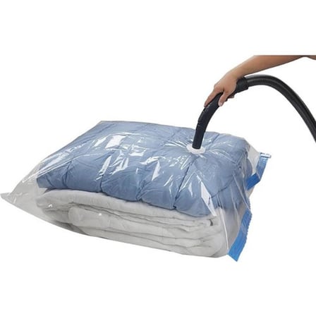Vindex Vakumlu Giyisi Yastık Yorgan Saklama Torbası Poşeti Hurç - Mega - 100x130 Cm. - 3 Paket
