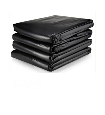 Siyah Dökme Market Poşeti Torbası - Hışır Atlet Poşet - Battal Boy - 37 x 70 Cm. - 20 Kg.