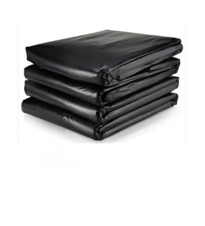 Siyah Dökme Market Poşeti Torbası - Hışır Atlet Poşet - Orta Boy - 27 x 50 Cm. - 5 Kg.