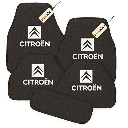 Antrasit Renk Citroën İçin Özel Tasarım 5’li Oto Halı Paspas Takımı – Kaymaz Zeminli, Kaliteli ve Şık Araba Paspası