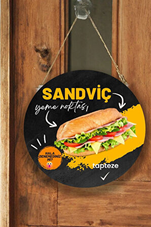 Sandviç Salonu Için Duvar, Kapı, Çift Taraflı Askılı Pano Karşılama Tabelası, Cafe Büfe Süs Dekor