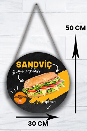 Sandviç Salonu Için Duvar, Kapı, Çift Taraflı Askılı Pano Karşılama Tabelası, Cafe Büfe Süs Dekor