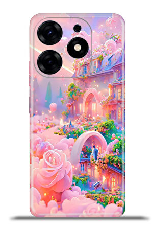 Tecno Spark 10 Pro Esnek Silikon Kamera Koruma 4k Desenli Özel Tasarım - Yeryüzü Cenneti