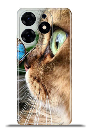 Tecno Spark 10 Pro Esnek Silikon Kamera Koruma 4k Desenli Özel Tasarım - Kelebek Dost