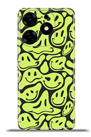 Tecno Spark 10 Pro Esnek Silikon Kamera Koruma 4k Desenli Özel Tasarım - Melting Smile