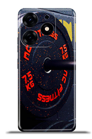 Tecno Spark 10 Pro Esnek Silikon Kamera Koruma 4k Desenli Özel Tasarım - Barbell