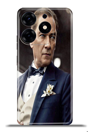 Tecno Spark 10 Pro Esnek Silikon Kamera Koruma 4k Desenli Özel Tasarım - Asil Atatürk