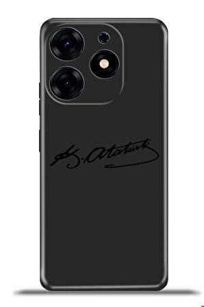Tecno Spark 10 Pro Esnek Silikon Kamera Koruma 4k Desenli Özel Tasarım - Atatürk İmza