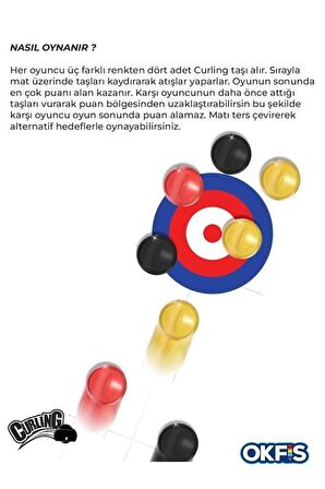 Curling Ekransız Vakit Geçirme Aktivitesi Aile Etkileşimi Kutu Oyunu