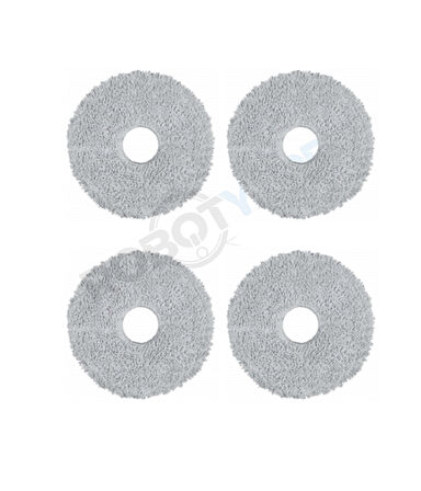 Roborock QRevo CurvX Uyumlu 4 Adet Mikrofiber Mop Bez