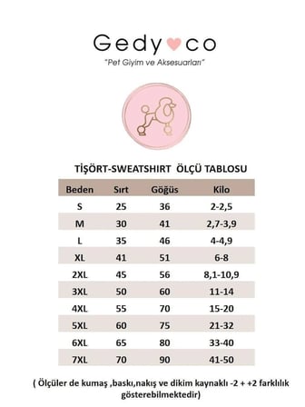Gedyco Cute Candy Pinky Küçük Irk Köpek Likralı Sweatshirt