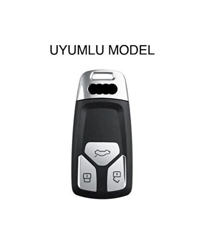 Audi A6 A5 Q7 S4 S5 S7 A4 B9 A41 4m 8w Q5 Tt Tts Rs 8s Anahtar Koruma Kılıfı Gri Renk