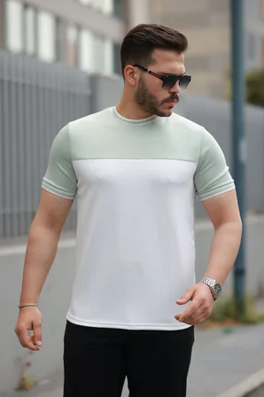 civetta Erkek Parçalı Renk Kısa Kollu Tişört
