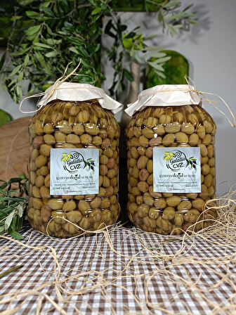 Aydın Yöresi Memecik Cinsi Sofralık Tatlandırılmış Çizik Zeytin 3+3 Kg