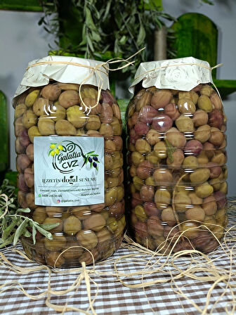 Aydın Yöresi Manzalina Cinsi Sofralık Tatlandırılmış Çizik Zeytin 2+2 Kg