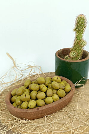 Aydın Yöresi Gemlik Cinsi Sofralık Tatlandırılmış Kırma Yeşil Zeytin 2+2 Kg
