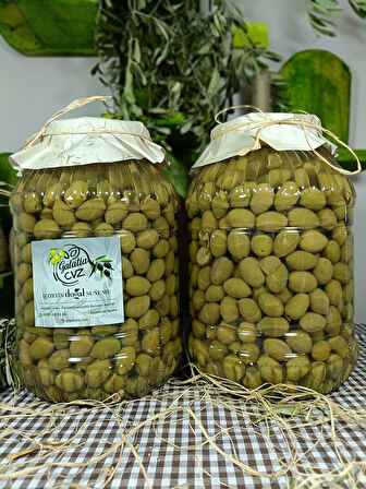 Aydın Yöresi Memecik Cinsi Sofralık Tatlandırılmış Kırma Zeytin 3+3 KG