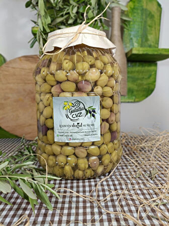 Aydın Yöresi Mudanya Cinsi Sofralık Tatlandırılmış Çizik Zeytin (3 Kg)