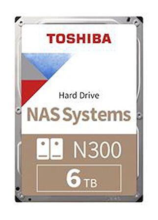 Toshiba N300 HDWG460UZSVA Sata 3.0 7200 RPM 3.5 inç 6 TB Nas Harddisk