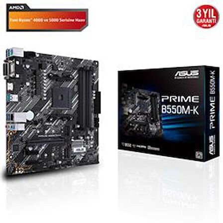 Asus Prime B550M-K AMD B550 AM4 DDR4 4600 MHz Masaüstü Anakart