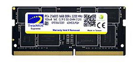 16 GB DDR4 3200MHz TWINMOS SODIMM (MDD416GB3200N)